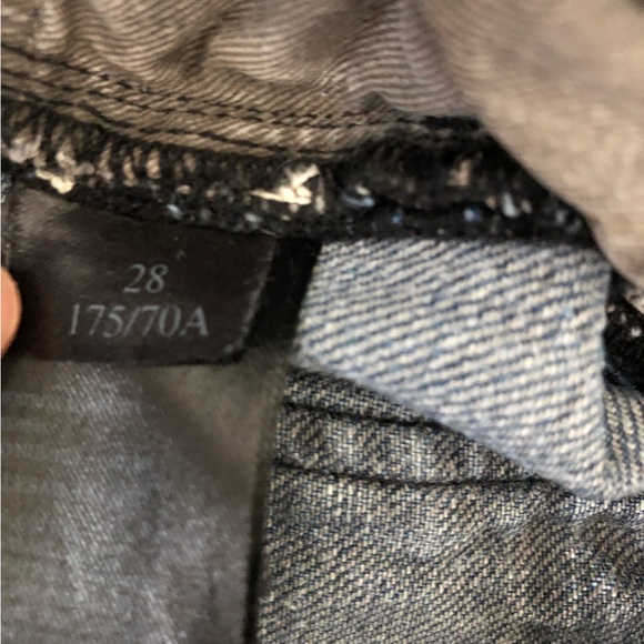 All Saints Dark Blue Straight Leg Jeans - Picture 11 of 12